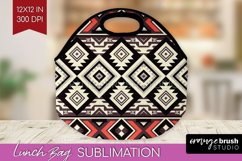 Boho Western Lunch Bag - Country Lunch Bug PNG Sublimation Product Image 1