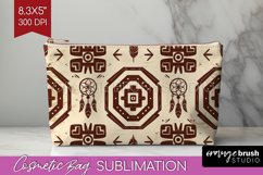 Boho Western Cosmetic Bag - Country Makeup Bag PNG Product Image 1