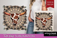 Boho Western Tote Bag - Country Tote Bag PNG Sublimation Product Image 1
