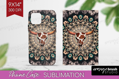 Boho Western Phone Case PNG - Country Case PNG Sublimation Product Image 1