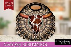 Boho Western Lunch Bag - Country Lunch Bug PNG Sublimation Product Image 1