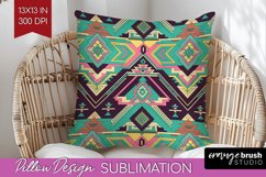 Boho Western Pillow Sublimation - Country Pillow Cover PNG Product Image 1