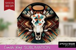 Boho Western Lunch Bag - Country Lunch Bug PNG Sublimation Product Image 1