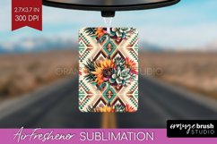 Boho Western Air Freshener PNG - Country PNG Sublimation Product Image 1