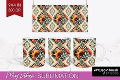 Boho Western Mug Wrap - Country Mug PNG Sublimation Product Image 1