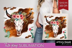 Boho Western Tote Bag - Country Tote Bag PNG Sublimation Product Image 1