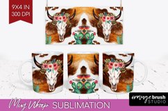 Boho Western Mug Wrap - Country Mug PNG Sublimation Product Image 1
