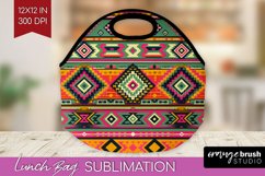 Boho Western Lunch Bag - Country Lunch Bug PNG Sublimation Product Image 1