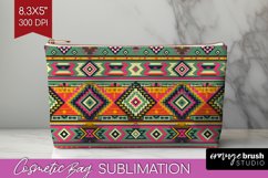 Boho Western Cosmetic Bag - Country Makeup Bag PNG Product Image 1