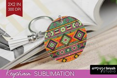 Boho Western Keychain PNG - Country Keychain Sublimation Product Image 1