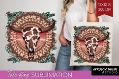 Boho Western Tote Bag - Country Tote Bag PNG Sublimation Product Image 1