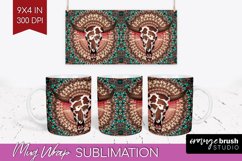 Boho Western Mug Wrap - Country Mug PNG Sublimation Product Image 1