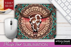 Boho Western Mouse Pad Sublimation - Country Mousepad PNG Product Image 1