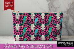 Boho Western Cosmetic Bag - Country Makeup Bag PNG Product Image 1