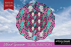 Boho Western Wind Spinner Sublimation PNG - Country Round Product Image 1