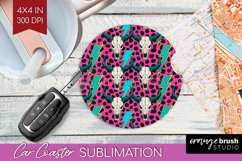 Boho Western Car Coaster - Country Coaster PNG Sublimation Product Image 1