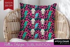 Boho Western Pillow Sublimation - Country Pillow Cover PNG Product Image 1