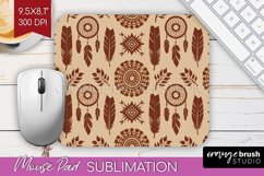 Boho Western Mouse Pad Sublimation - Country Mousepad PNG Product Image 1