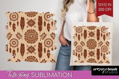 Boho Western Tote Bag - Country Tote Bag PNG Sublimation Product Image 1