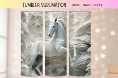 Western 3d Tumbler Wrap 3d Horse Tumbler 3d Sublimation 