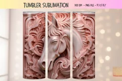 Western 3d Tumbler Wrap | 3d Horse Tumbler Sublimation Png