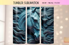 Western 3d Tumbler Wrap  3d Horse Tumbler Sublimation Png