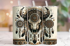 Bull Skull Tumbler Wrap Sublimation, Cow Skull Tumbler Wrap Product Image 1