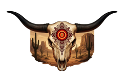 Western Bull Skull Png| Western Png Product Image 1