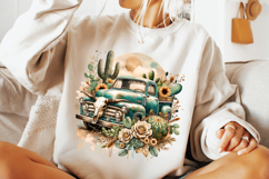 Retro Truck PNG, Country Western PNG, Cactus PNG, Bull Skull Product Image 3