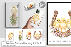 Western Chick Duckling Digital Paper Product Image 1