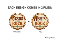 Christian Faith Car Coaster | Western Sublimation PNG Product Image 2