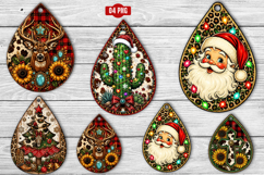 Western Christmas Teardrop Earring Png Product Image 1