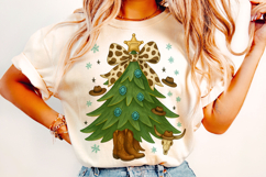 Howdy Christmas PNG, Western Christmas PNG, Christmas Tree Product Image 1
