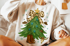 Howdy Christmas PNG, Western Christmas PNG, Christmas Tree Product Image 2