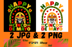 Western Cinco De Mayo Skull Png, Happy Cinco De Mayo Png Product Image 1