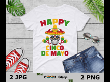 Western Cinco De Mayo Skull Png, Happy Cinco De Mayo Png Product Image 3