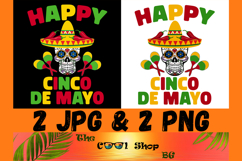 Western Cinco De Mayo Skull Png, Happy Cinco De Mayo Png Product Image 1