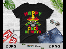 Western Cinco De Mayo Skull Png, Happy Cinco De Mayo Png Product Image 2