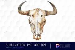 Western Cow Skull Graphics Clipart Product Image 1