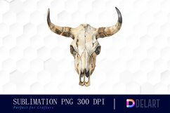 Western Cow Skull Graphics Clipart Product Image 1