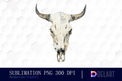 Western Cow Skull Graphics Clipart Product Image 1