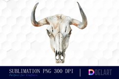 Western Cow Skull Graphics Clipart Product Image 1