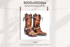 Western Cowboy Boots Wild West Clipart Decoration Vintage Art Image Watercolor Transparent Print illustration sublimation creepy printable digital  watercolor Western Cowboy Boots, Wild West clipart, cowboy, vintage american decoration art image