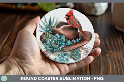 GorgeousWestern Cowboy Round Coaster design.