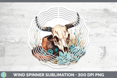 GorgeousWestern Cowboy Wind Spinner design.