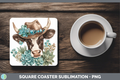 GorgeousWestern Cowboy Square Coaster design.