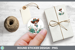 GorgeousWestern Cowboy Dogs Stickers design.