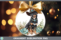 GorgeousWestern Cowboy Dogs Ornament design.