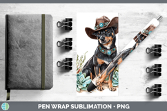 GorgeousWestern Cowboy Dogs Pen Wrap design.