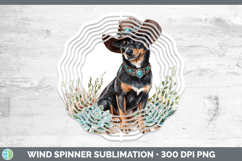 GorgeousWestern Cowboy Dogs Wind Spinner design.